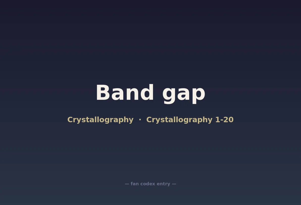 Band gap